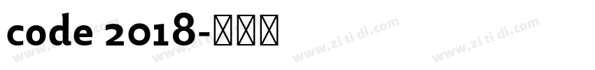 code 2018字体转换